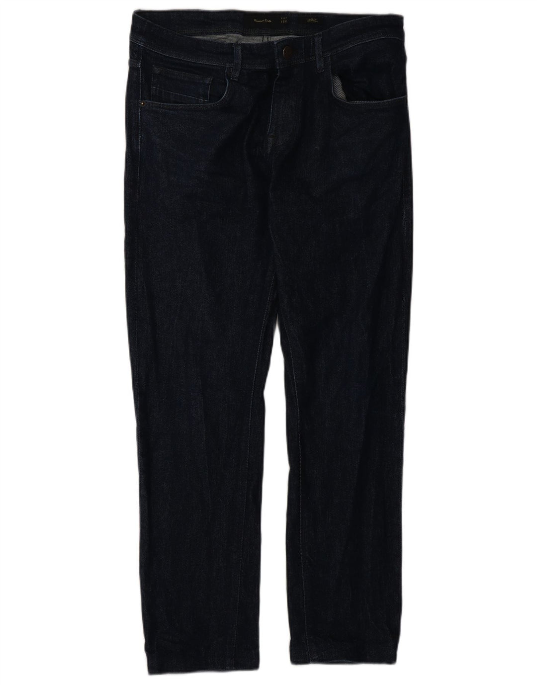 Massimo Dutti Jeans Slim Hombre EU 40 Medium W31 L28 Azul Marino Algodón