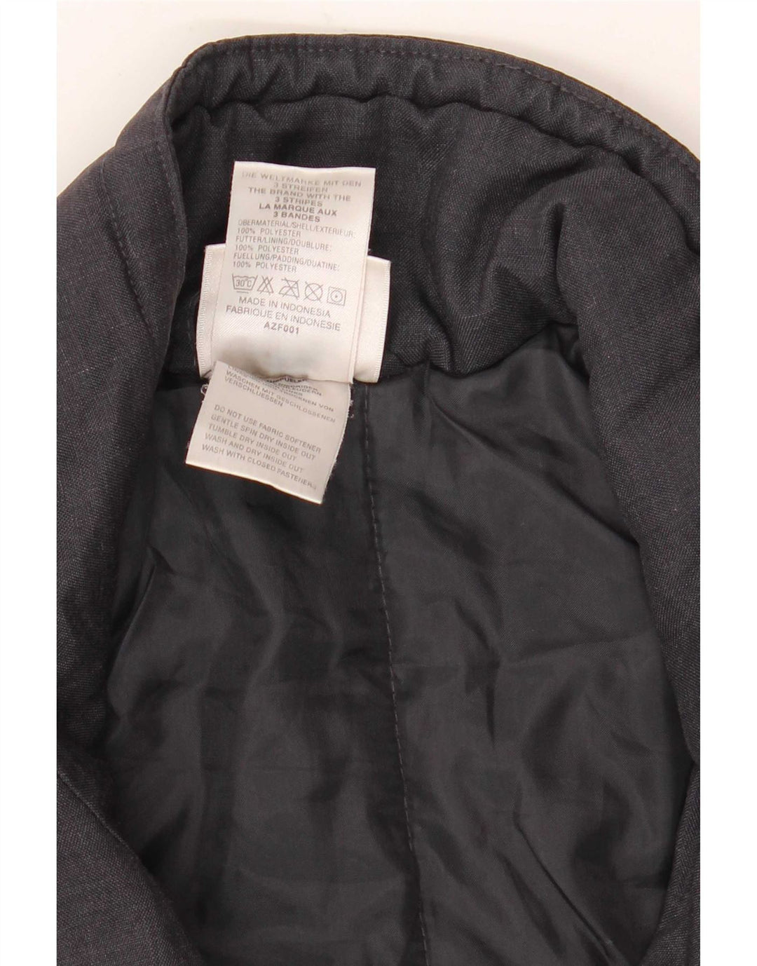 Adidas Chaqueta utilitaria para hombre Reino Unido 44/46 Grande Poliéster negro