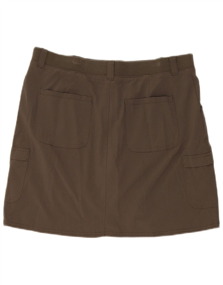 Lee Falda pantalón de ajuste relajado para mujer US 10 Grande Caqui Poliéster