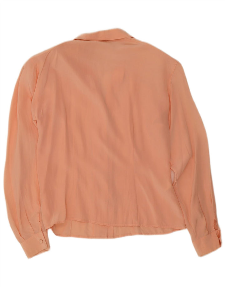 MOTIVI Blusa camisera para mujer UK 12 Seda rosa mediana