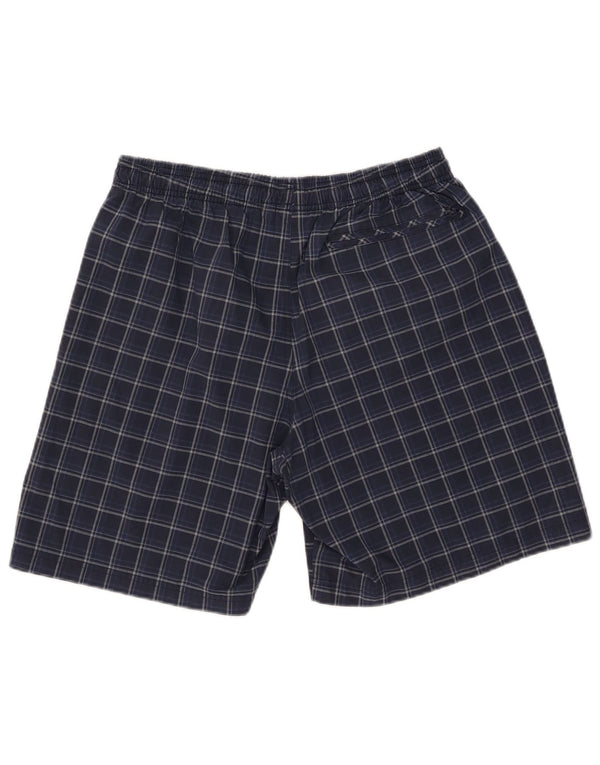 Adidas Mens Swimming Shorts Large Blue Check Polyester