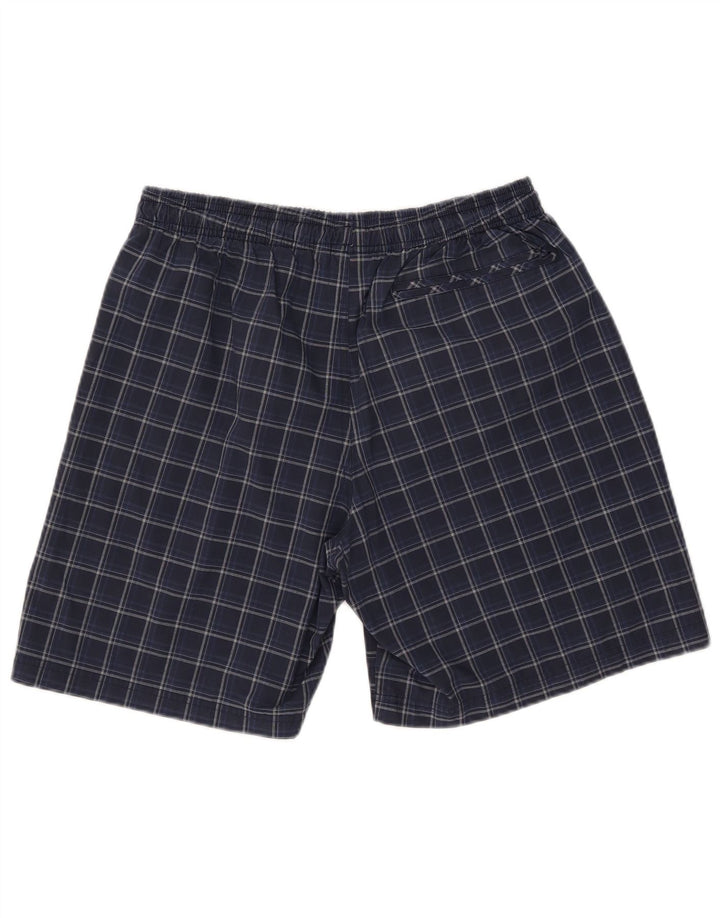 Adidas Hombre Bañador Corto Grande Azul Cuadros Poliéster