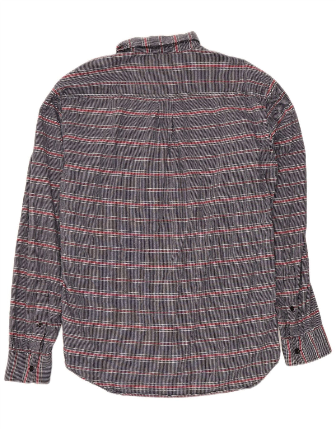 DOCKERS Camisa Hombre Algodón Rayas Azul Marino Medio