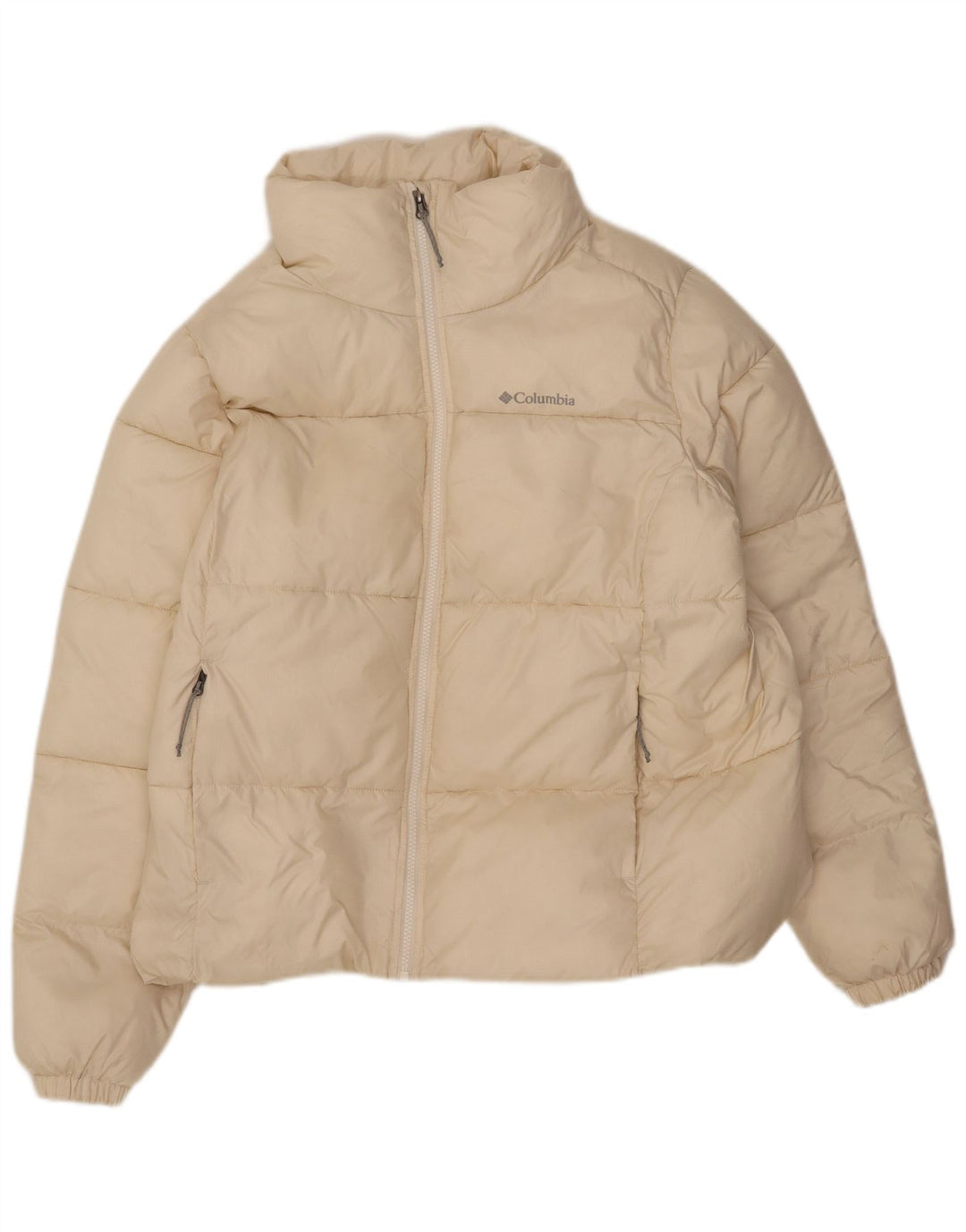 Columbia Chaqueta acolchada para mujer ES 40 XL Poliéster blanco roto