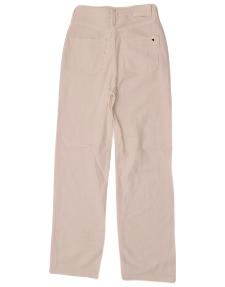 Vaqueros Rectos Tommy Hilfiger Mujer W27 L30 Algodón Blanco