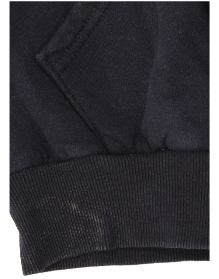 VINTAGE Mens Tracksuit Top Jacket XL Navy Blue Cotton