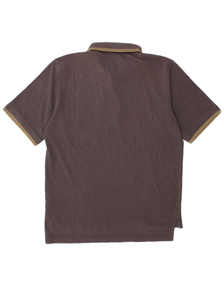 Adidas Polo Hombre UK 40/42 Algodón Gris Medio