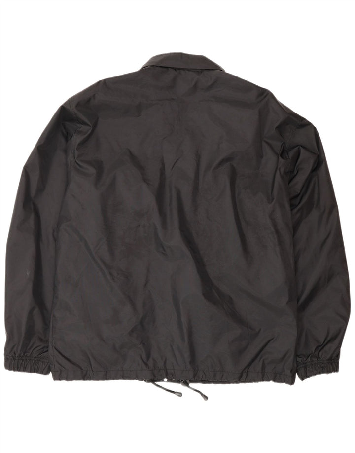 Champion Chaqueta Bomber para Hombre UK 40 Grande Poliamida Negra