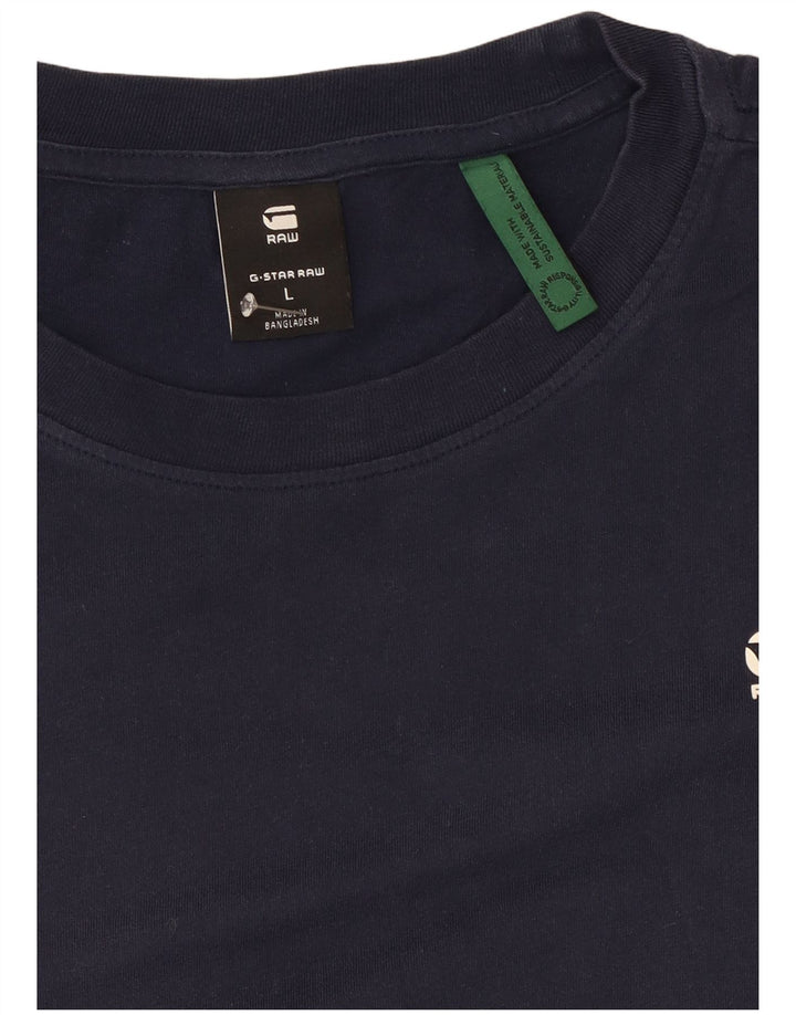 G-Star - Camiseta para hombre, talla grande, azul marino