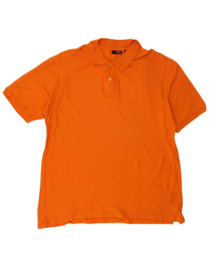 FILA Polo Hombre XL Naranja Algodón