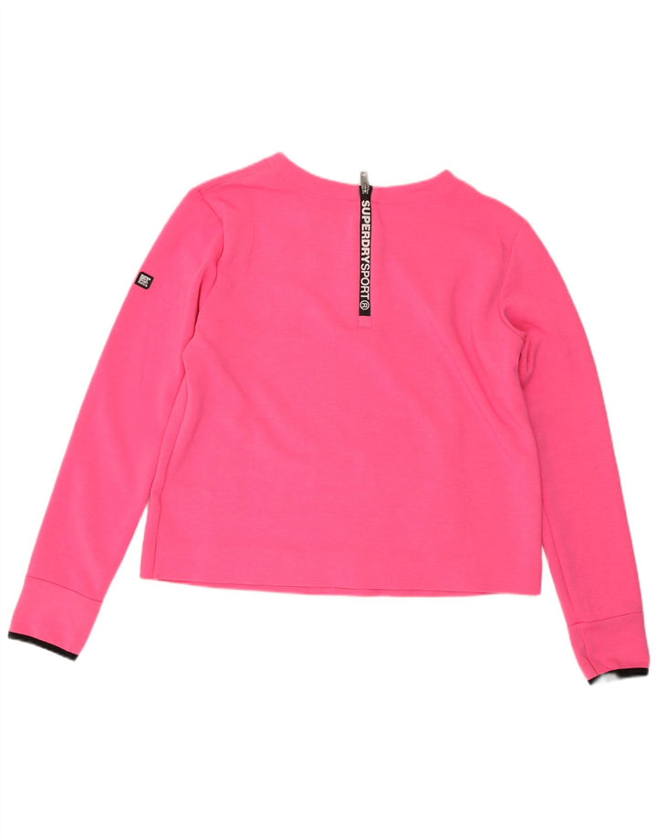 SUPERDRY Sudadera tipo jersey para mujer UK 44 Grande Poliéster rosa