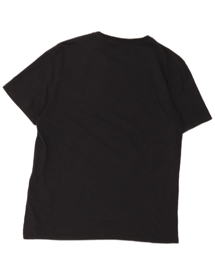 Calvin Klein Camiseta gráfica para hombre Top mediano de algodón negro