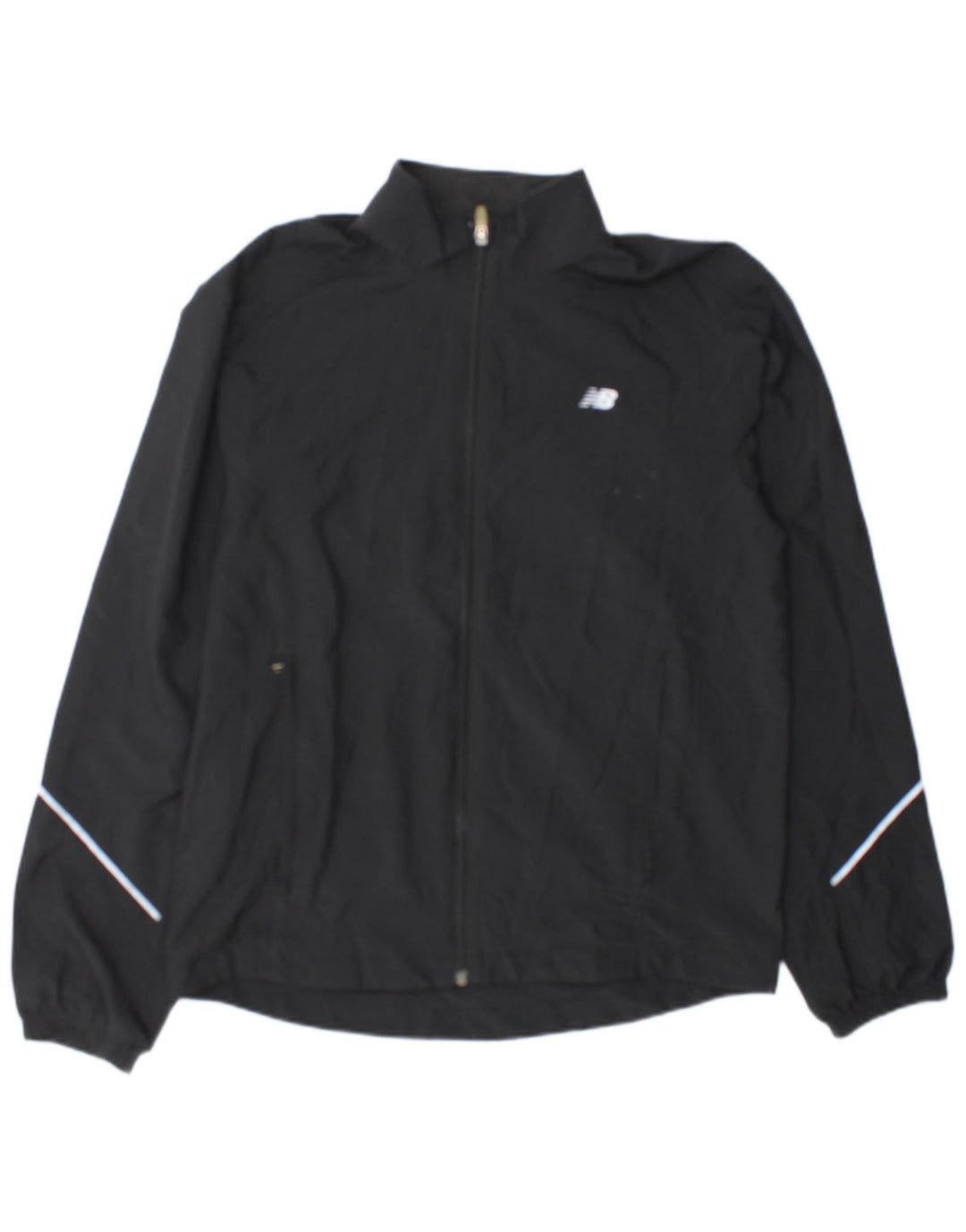 New Balance Hombre Chándal Top Jacket Medium Negro Colorblock Poliéster