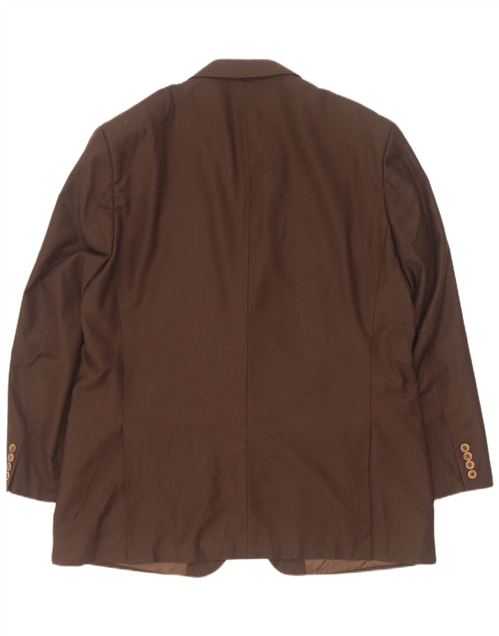 Pierre Cardin Chaqueta tipo blazer con 2 botones para hombre IT 58 4XL Marrón