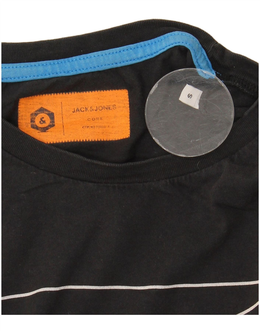 Jack & Jones - Camiseta gráfica para hombre, talla pequeña, color negro