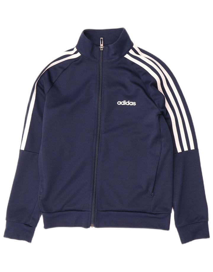 ADIDAS Chicos Aeroready Chándal Top Chaqueta 9-10 Años Azul Marino Poliéster