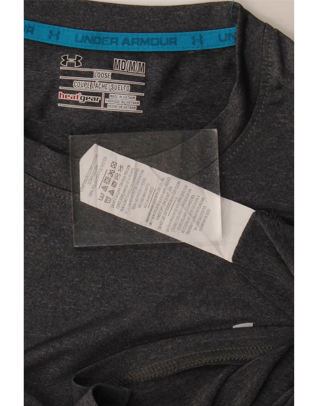 UNDER ARMOUR Camiseta Heat Gear para hombre Top Poliéster gris medio