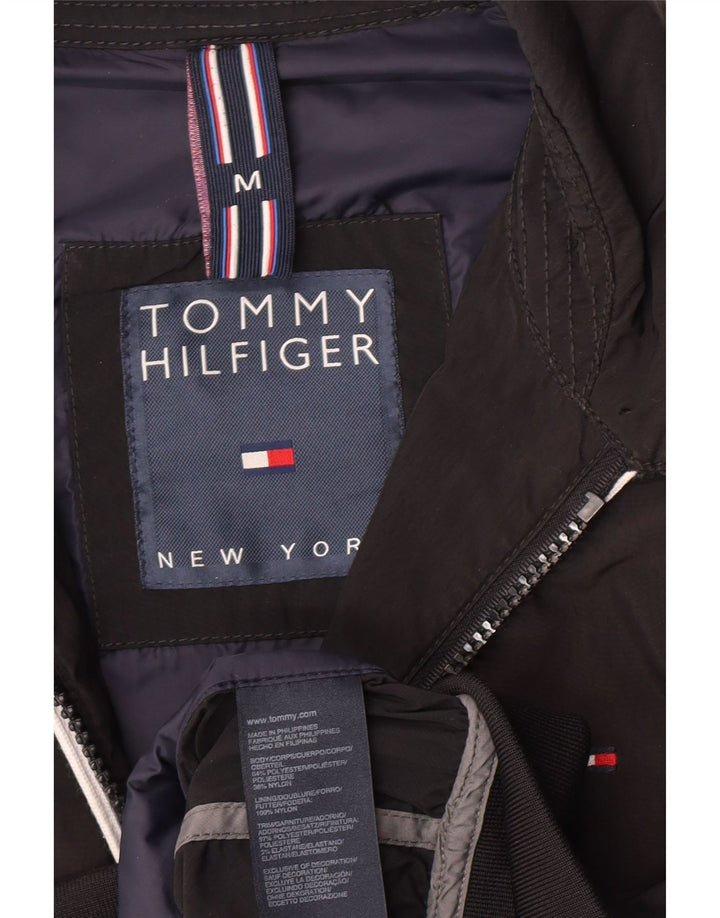 Tommy Hilfiger Chaqueta Bomber para Hombre UK 38 Mediana Poliéster Negro