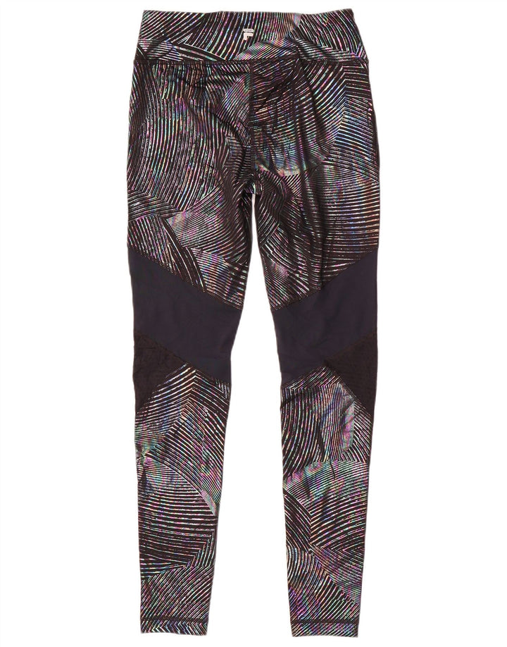 Fila Leggings para mujer UK 10 Small Multicolor Colorblock Poliéster