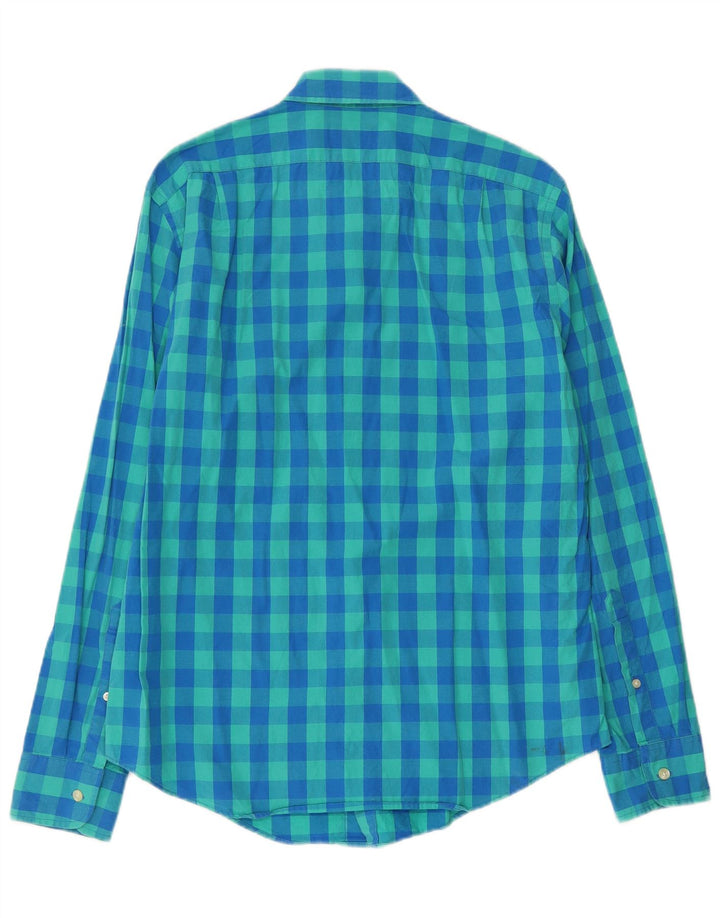 J. Crew Camisa de corte slim a medida para hombre de algodón a cuadros en azul medio