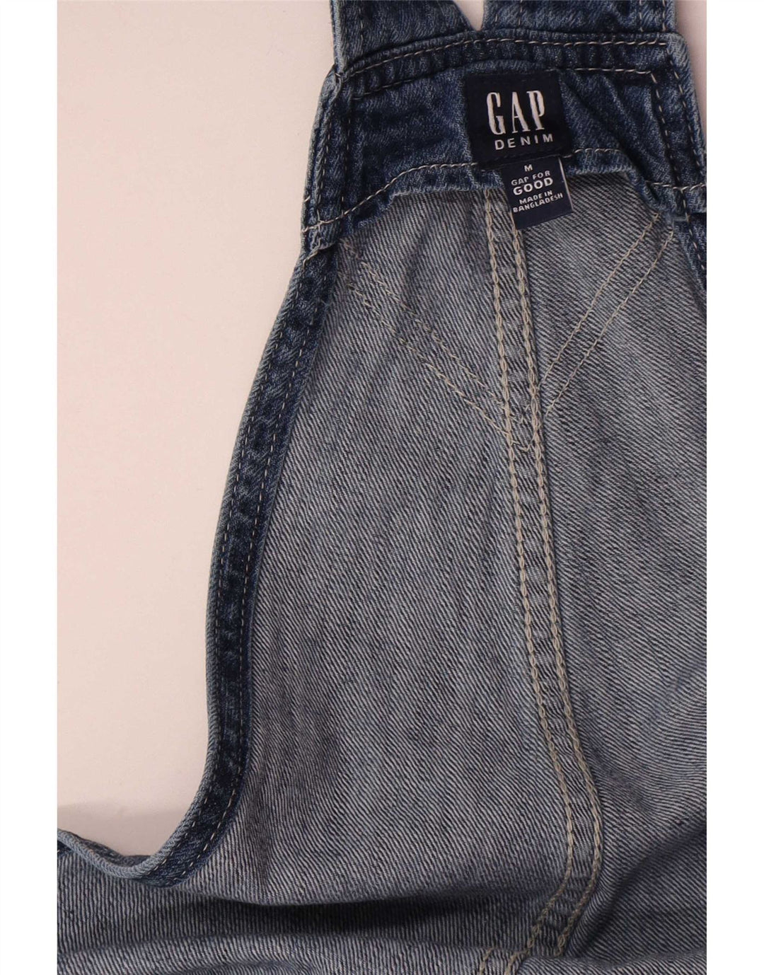Gap Mujer Peto Slim Jeans Medium W36 L26 Algodón Azul