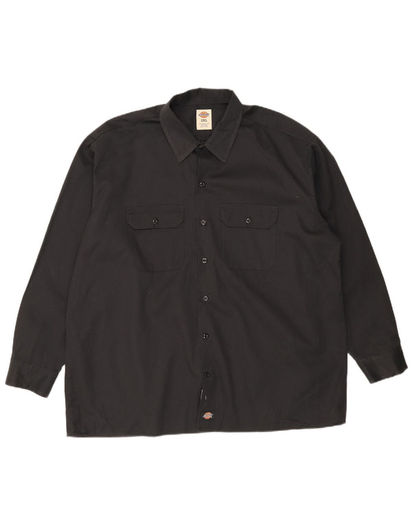 Camisa Dickies Hombre 2XL Poliéster Negro