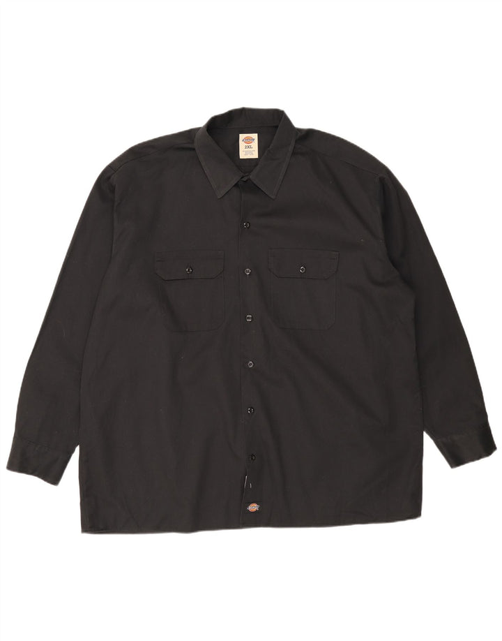 Camisa Dickies Hombre 2XL Poliéster Negro