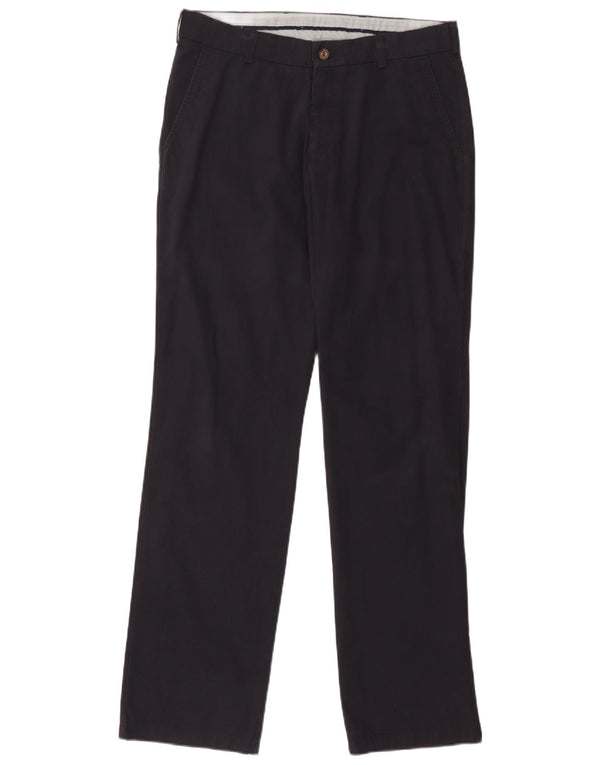 Tommy Hilfiger Pantalones chinos rectos para hombre W34 L34 Algodón azul marino