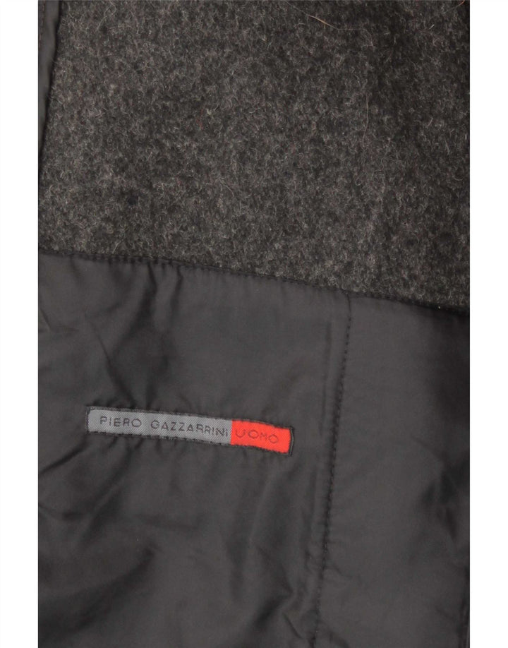 Piero Gazzarrini Chaqueta Bomber para Hombre UK 40 Grande Gris Colorblock