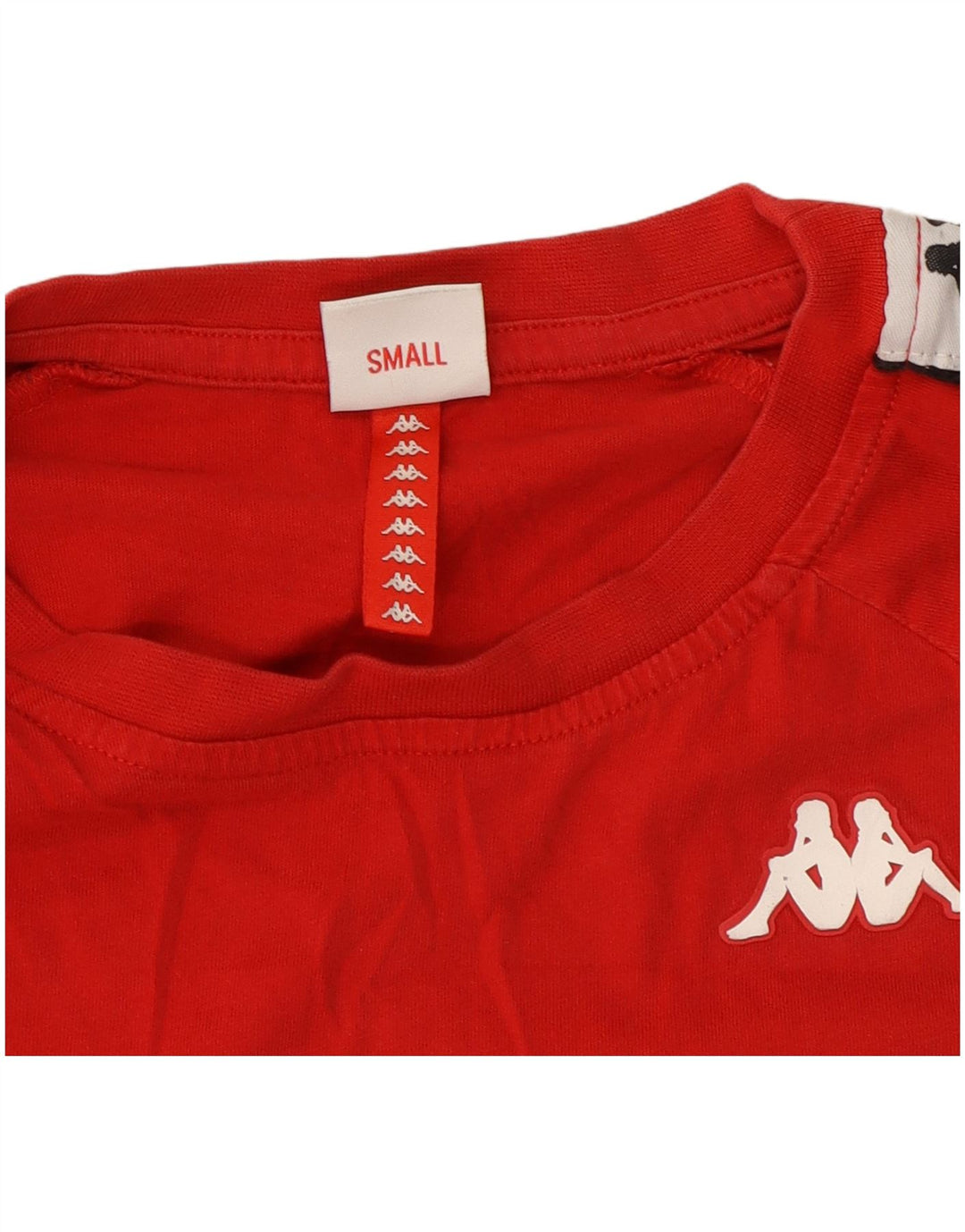 Kappa Hombre Camiseta Gráfica Top Small Rojo Colorblock