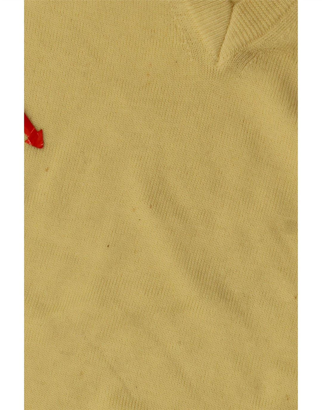 Erin Jersey con Cuello en V para Hombre de Lana Virgen Amarilla Grande