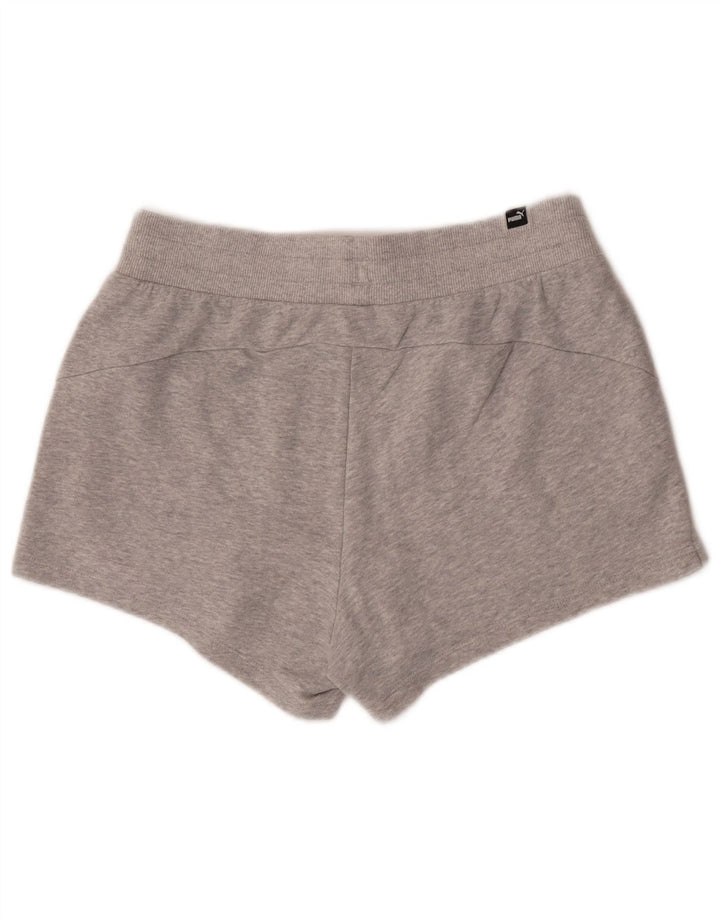 Puma Pantalones cortos deportivos para mujer UK 12 Algodón gris medio