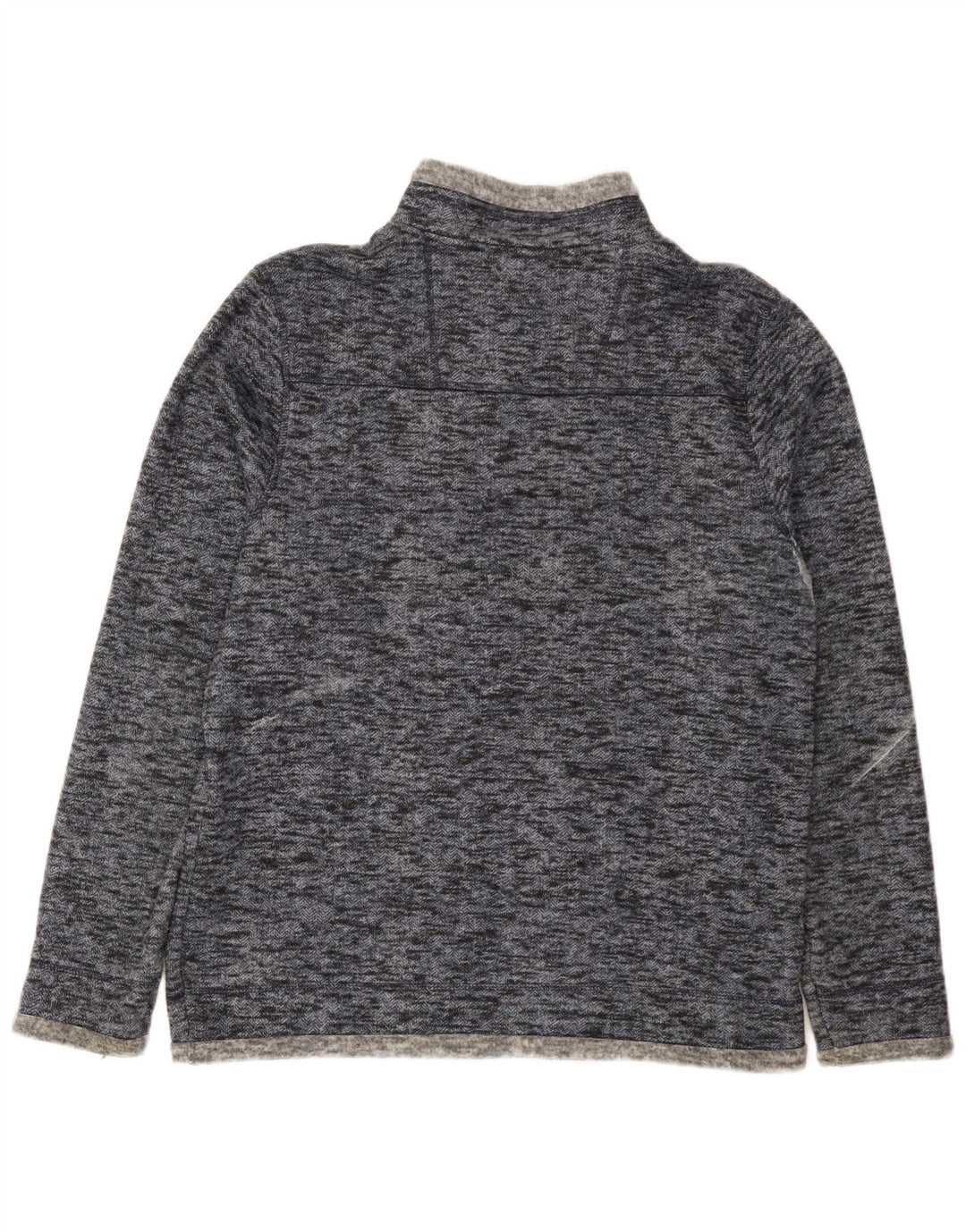 Weird Fish - Sudadera con cuello y cremallera para hombre, color azul medio, poliéster moteado