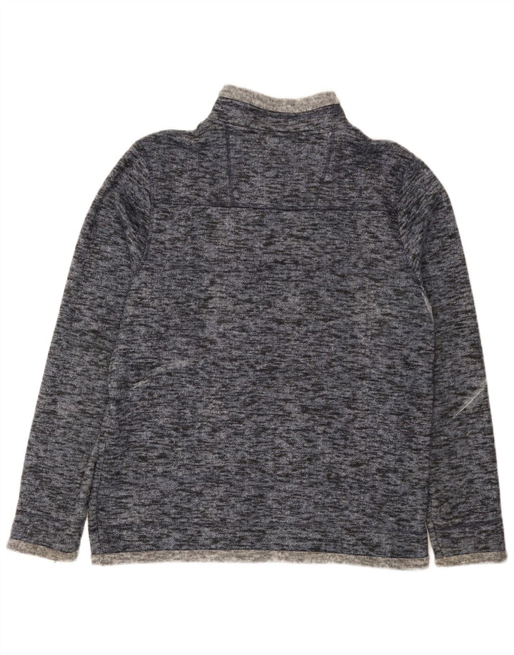 Weird Fish - Sudadera con cuello y cremallera para hombre, color azul medio, poliéster moteado