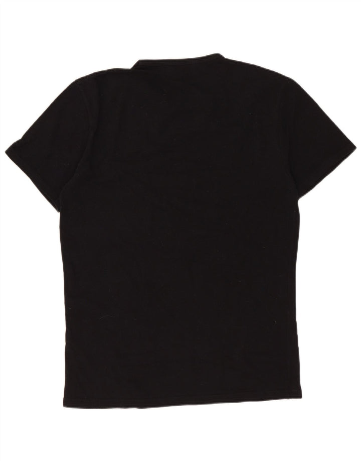 Kappa Camiseta para Mujer Top UK 12 Medium Black Cotton