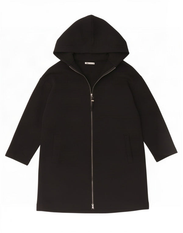 Zara Suéter tipo cárdigan extragrande largo para mujer UK 44 Algodón negro mediano