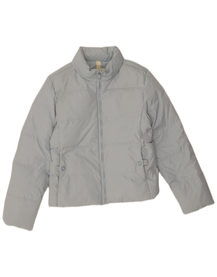 Champion Chaqueta Acolchada Con Capucha Para Mujer UK 42 Poliéster Azul Medio