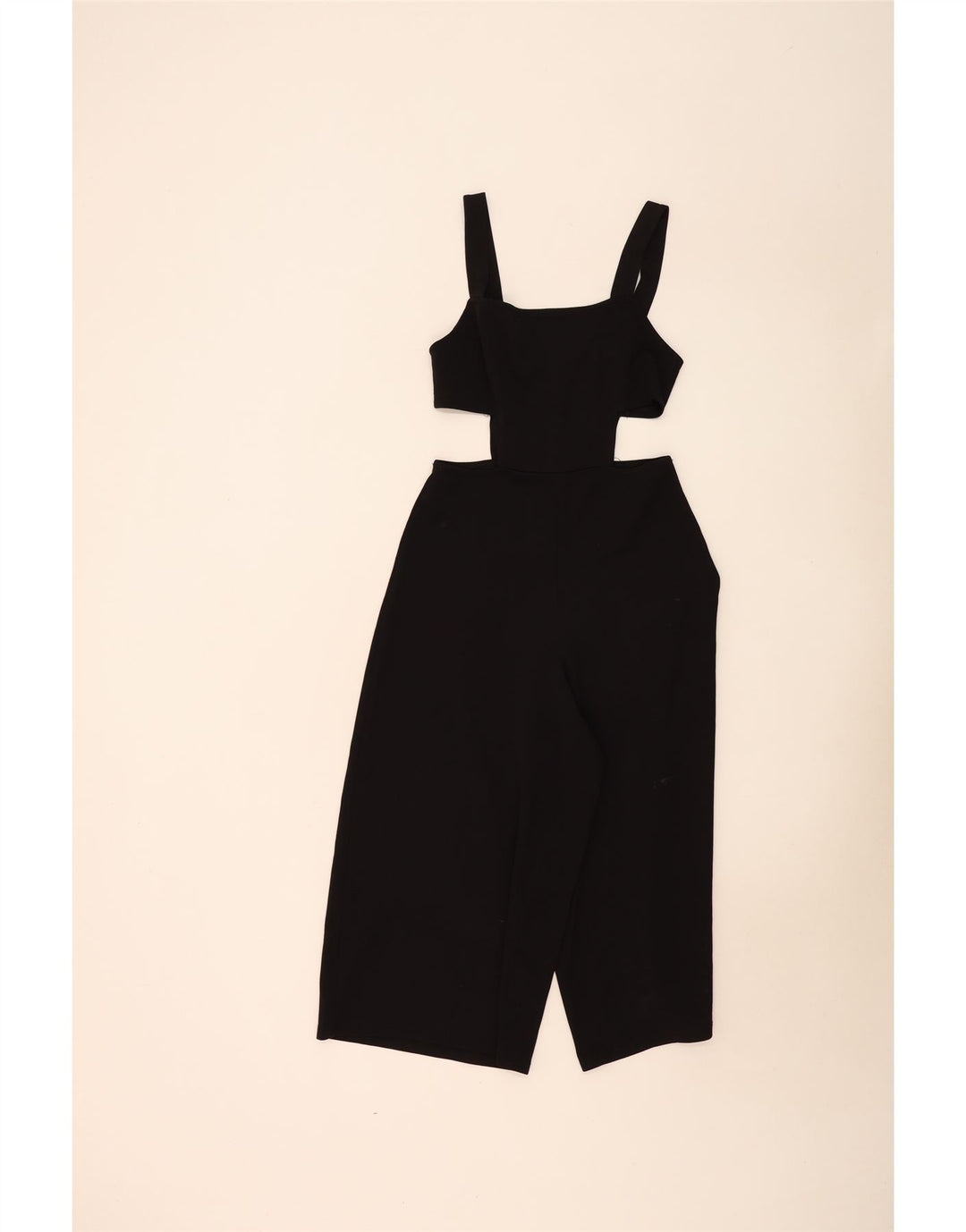 Zara Mujer Mono Sin Mangas UK 42 Mediano Negro