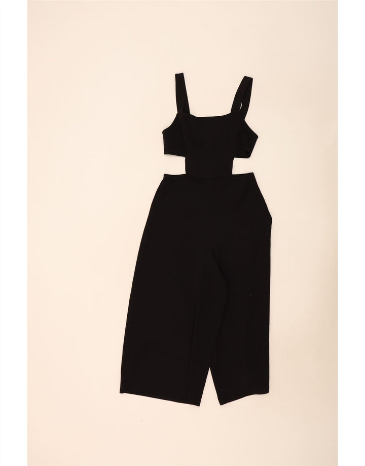 Zara Mujer Mono Sin Mangas UK 42 Mediano Negro