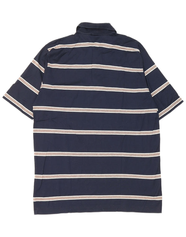Amerigo Vespucci Polo para hombre 2XL Algodón a rayas azul marino
