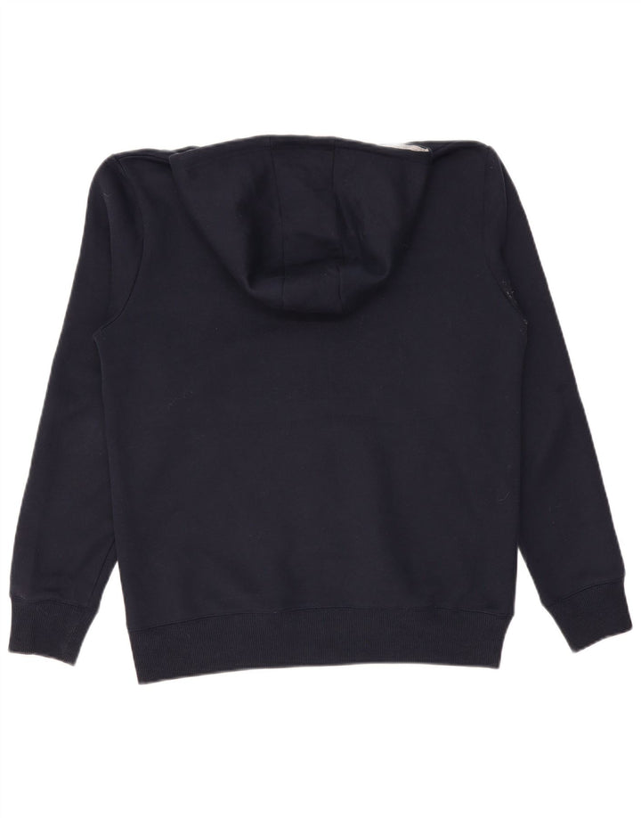 Penguin - Sudadera con capucha y cremallera para hombre, talla pequeña, algodón azul marino