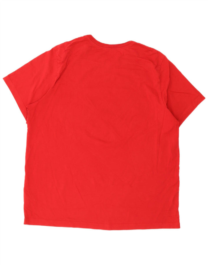 Jordan Camiseta gráfica para hombre Top 2XL Algodón rojo