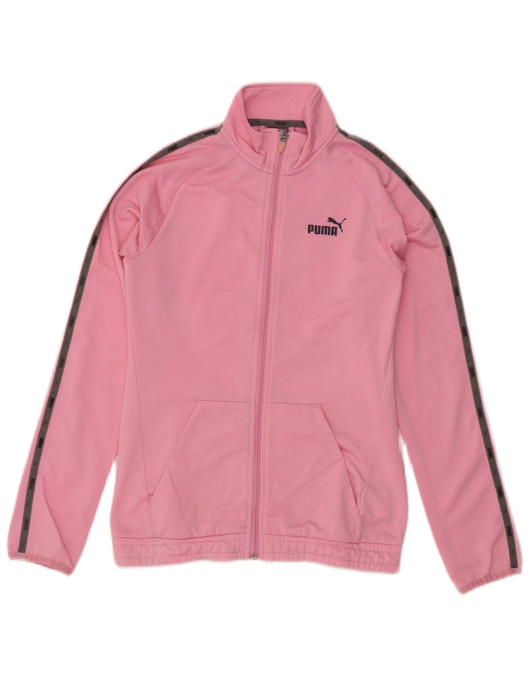 PUMA Chaqueta de chándal para niña 13-14 años Poliéster color block rosa