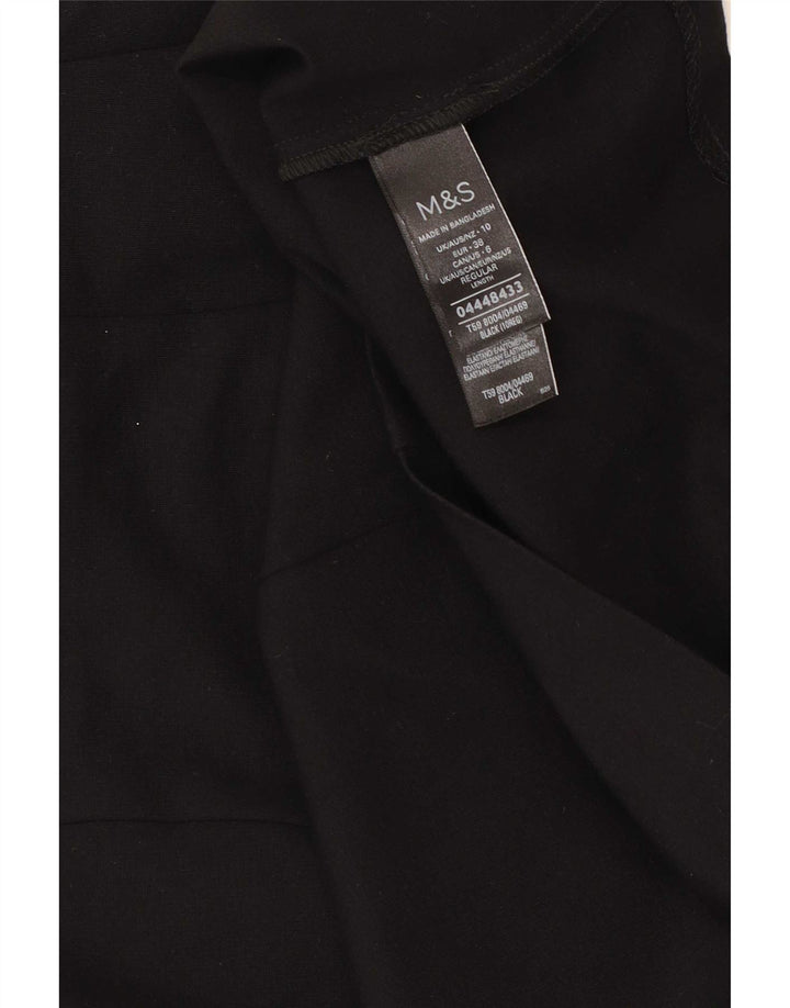 Marks & Spencer Minifalda para mujer UK 10 Small W27 Viscosa negra
