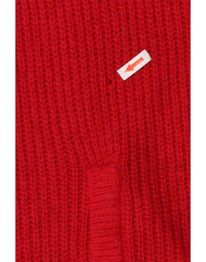 Vintage mujer Cardigan suéter Reino Unido 16 rojo grande