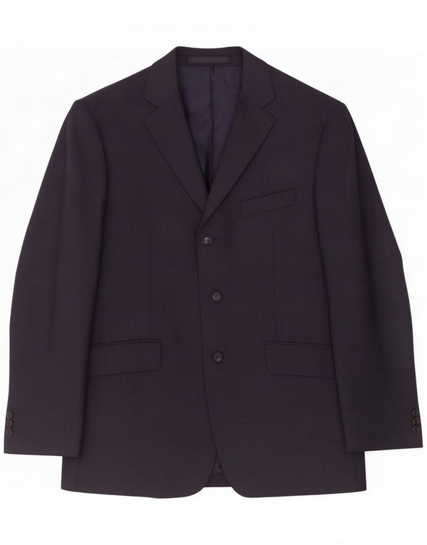 Chaqueta tipo blazer para hombre Marks & Spencer UK 40 Medium Azul marino a rayas