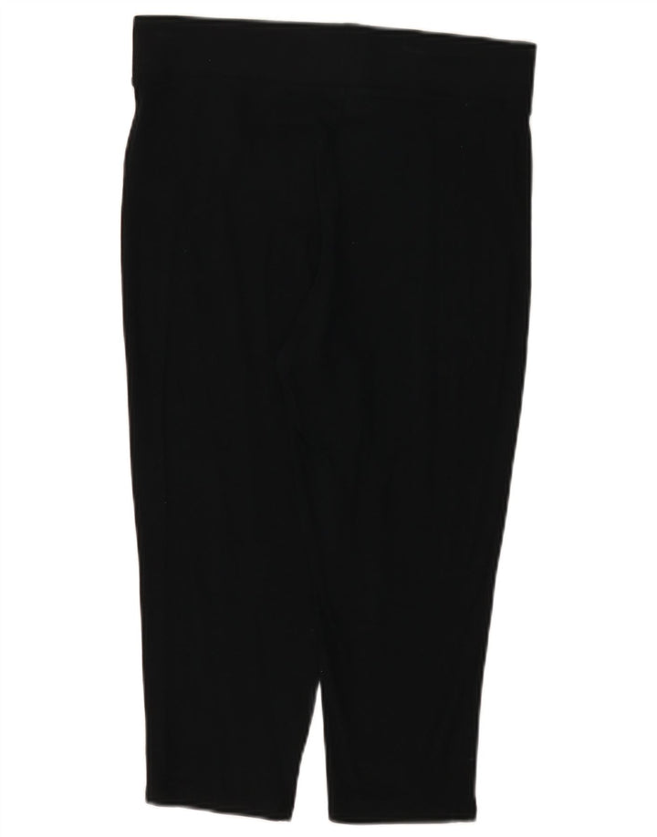 Marks & Spencer Leggings Capri para Mujer UK 42 Viscosa Negra Mediana