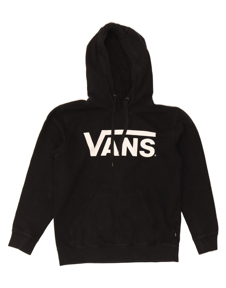 VANS Mens Graphic Hoodie Jumper Small Black Vintage Vans and Second-Hand Vans from Messina Hembry 