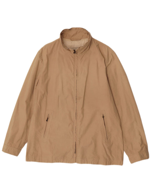 Henry Cottons Mens Bomber Jacket IT 48 Medium Beige Cotton