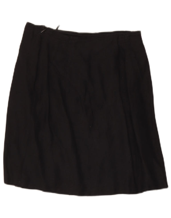 Max & Co. Minifalda para mujer UK 10 Small W28 Lino negro
